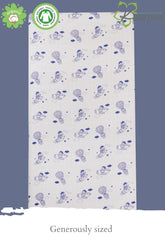 Into the Sky' Cotton Fitted Cot Crib Sheet : Parachute